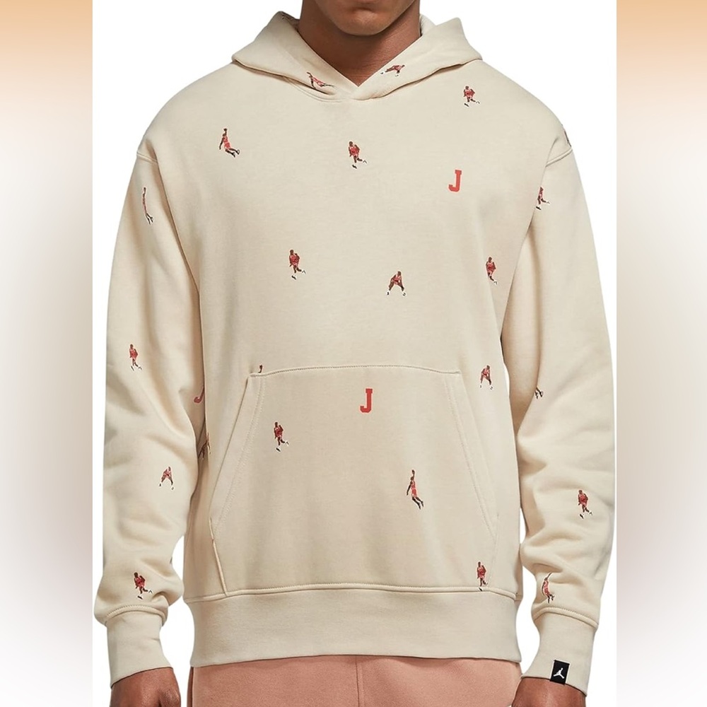 Nike Air Jordan Essentials Jumpman All Over Pullover Hoodie L large